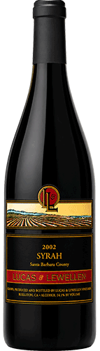 2002 Lucas & Lewellen Syrah bottle shot