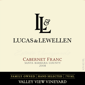Lucas & Lewellen Vineyards Cabernet Franc front label