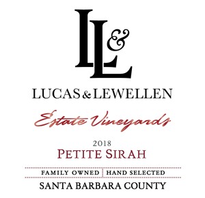 2018 Lucas & Lewellen Petite Sirah front label