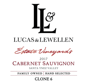 2017 Lucas & Lewellen Clone 6 Cabernet Sauvignon front label
