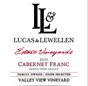 2021 Lucas & Lewellen Cabernet Franc front label 2021 Lucas & Lewellen Cabernet Franc front label