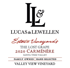 2020 Lucas & Lewellen Carmenere front label