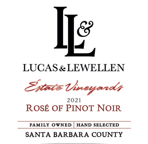 2021 Lucas & Lewellen Rosé of Pinot Noir front wine label