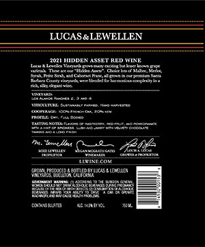 2021 Hidden Asset back label 2021 Hidden Asset back label