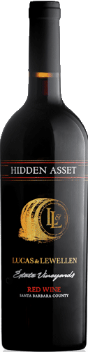Bottle of Lucas & Lewellen Hidden Asset red wine blend