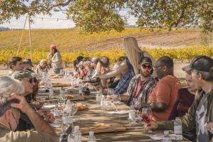 Taste of the Santa Ynez Valley winemaker dinner table