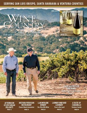 On the cover of Wine Country this Week - Lucas & Lewellen Vineyards
