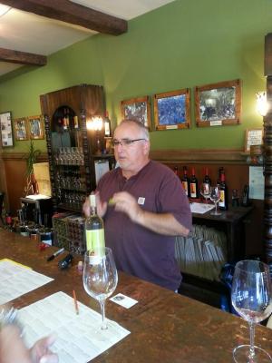 An image of tasting room Employee Mark hard at work