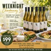 Weeknight Chardonnay Six $99 including freight